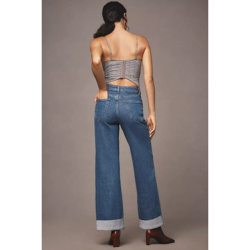 The Austyn High-Rise Cuffed Wide-Leg Jeans by Pilcro 22W PLUS SIZE - Picture 4 of 4